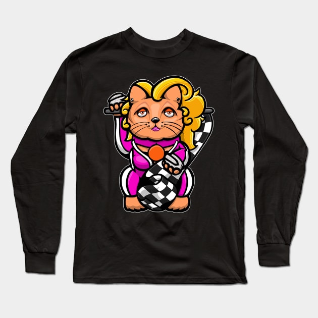 Ru Paul Lucky cat Long Sleeve T-Shirt by yayzus